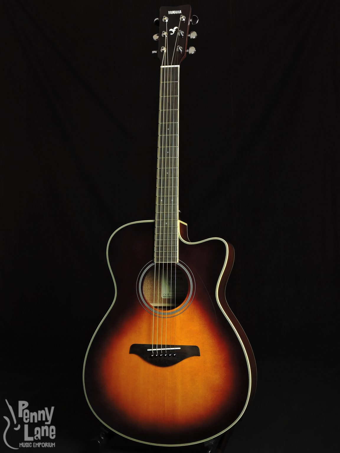 Yamaha Fsc Ta Sb Transacoustic Acoustic Electric Concert Guitar Penny