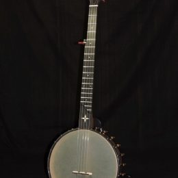 OME WIZARD WALNUT 5-STRING OPEN BACK BANJO WITH CASE
