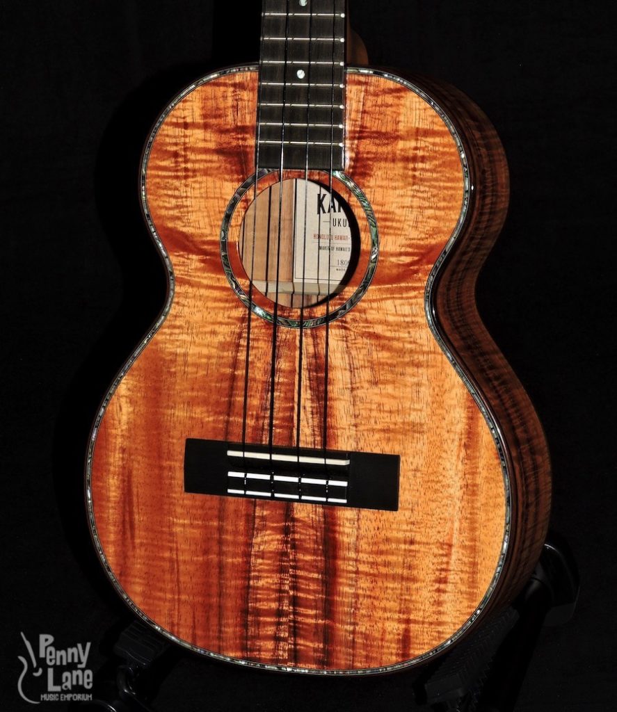 KAMAKA HF3 D2I DELUXE 2 HAWAIIAN KOA SLOTTED HEADSTOCK TENOR UKULELE