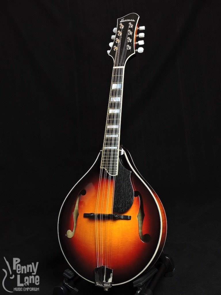 EASTMAN MD605-SB SUNBURST ACOUSTIC ELECTRIC A-STYLE MANDOLIN WITH CASE ...