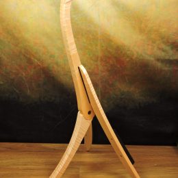SOLID GROUND STANDS GSCM CURLY MAPLE WOOD GUITAR STAND