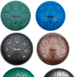 AMAHI KLG STEEL TONGUE DRUM WITH CARRYING BAG & MALLETS