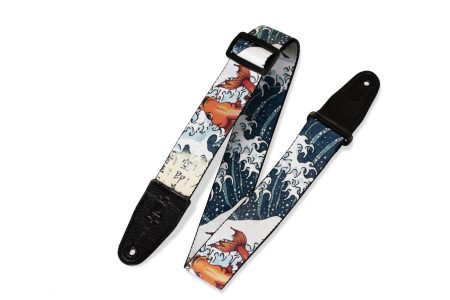 LEVY'S MPD2-016 POLYESTER 2" GUITAR STRAP - KOI FISH
