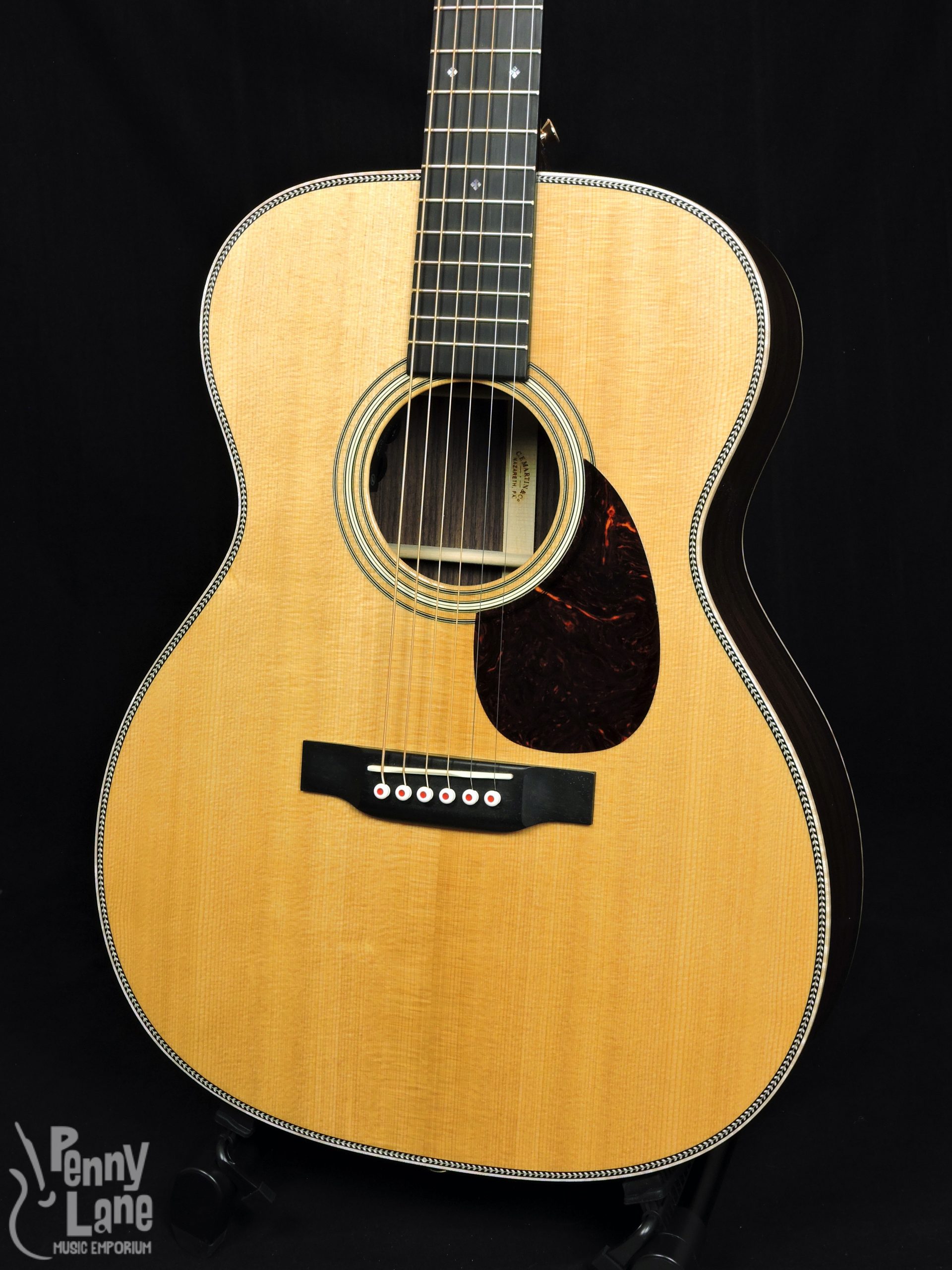 MARTIN OM-28E MODERN DELUXE ACOUSTIC ELECTRIC OM GUITAR WITH CASE ...