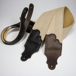 FRANKLIN 2" HEMP GUITAR STRAP WITH SUEDE BACKING