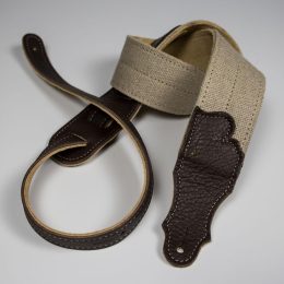 FRANKLIN 2" HEMP GUITAR STRAP WITH SUEDE BACKING