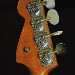 1966 Fender Mustang Bass Back Headstock Close