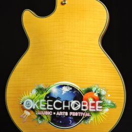 D'ANGELICO EX-SS OKEECHOBEE MUSIC & ARTS FESTIVAL SIGNED ELECTRIC GUITAR WITH CASE - 2016