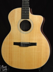 TAYLOR 214CE-N ACOUSTIC ELECTRIC NYLON-STRING GRAND AUDITORIUM GUITAR WITH GIG BAG – USED 2020