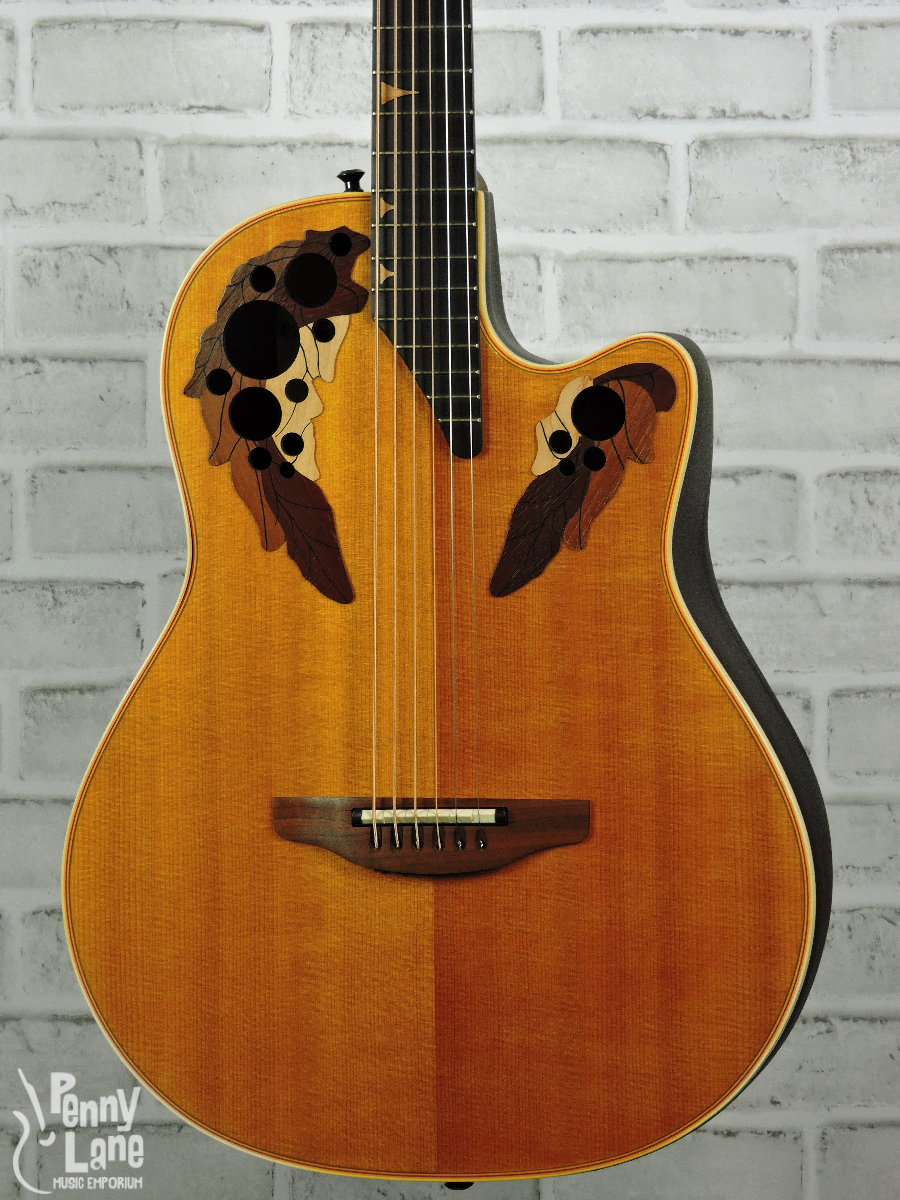 ギター ovation guitar OVATION DS768-4 ACOUSTIC ELECTRIC BARITONE GUITAR WITH CASE – USED