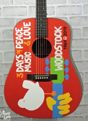 MARTIN DX WOODSTOCK 50TH ANNIVERSARY ACOUSTIC ELECTRIC DREADNOUGHT GUITAR WITH CASE – USED 2022