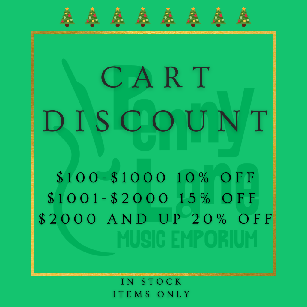 Cart Discount Sale on everything new and in stock.