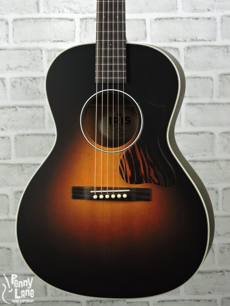IRIS MS-00 TOBACCO BURST ACOUSTIC OO GUITAR WITH CASE