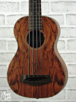 KALA UBASS-BNGA-FS EXOTIC BUBINGA ACOUSTIC ELECTRIC UKULELE BASS WITH GIG BAG - USED