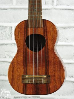 KOALOHA KSM-00 GLOSS SOLID HAWAIIAN KOA SOPRANO UKULELE WITH CASE - USED 2016