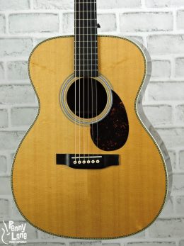 MARTIN CUSTOM SHOP OM-28 ACOUSTIC ELECTRIC ORCHESTRA MODEL GUITAR WITH CASE - USED 2014