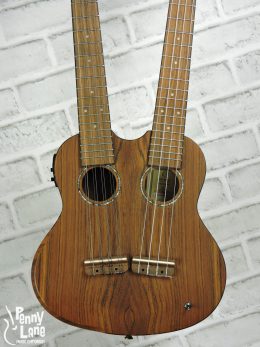 ORTEGA HYDRA DOUBLE NECK 4-STRING/8-STRING ACOUSTIC ELECTRIC TENOR UKULELE WITH GIG BAG - USED
