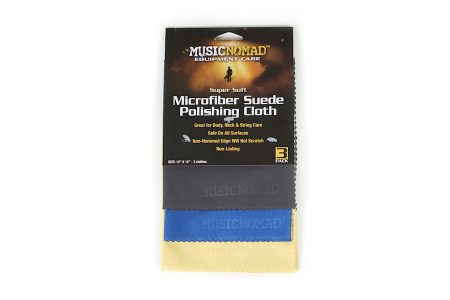 MUSIC NOMAD MN203 SUPER SOFT MICROFIBER SUEDE POLISHING CLOTH 3 PACK